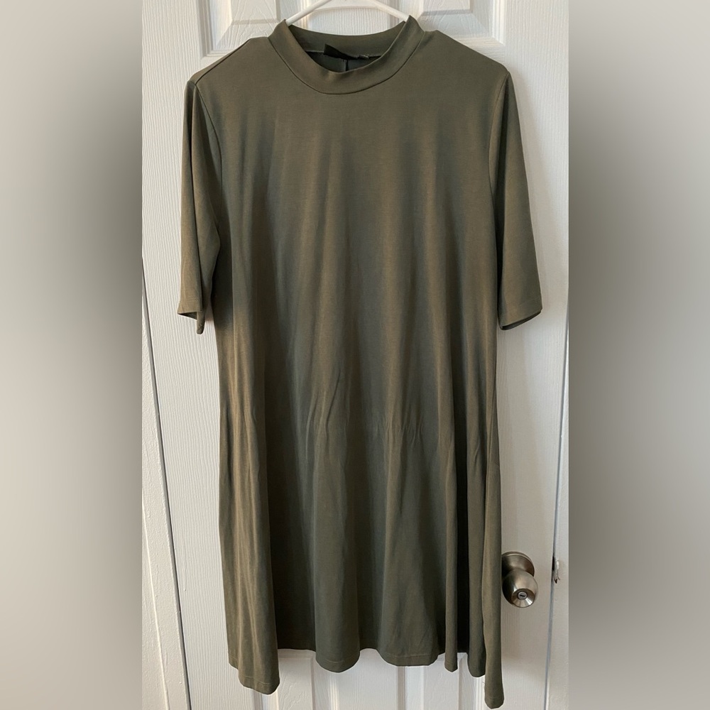 Mock Turtleneck Dress